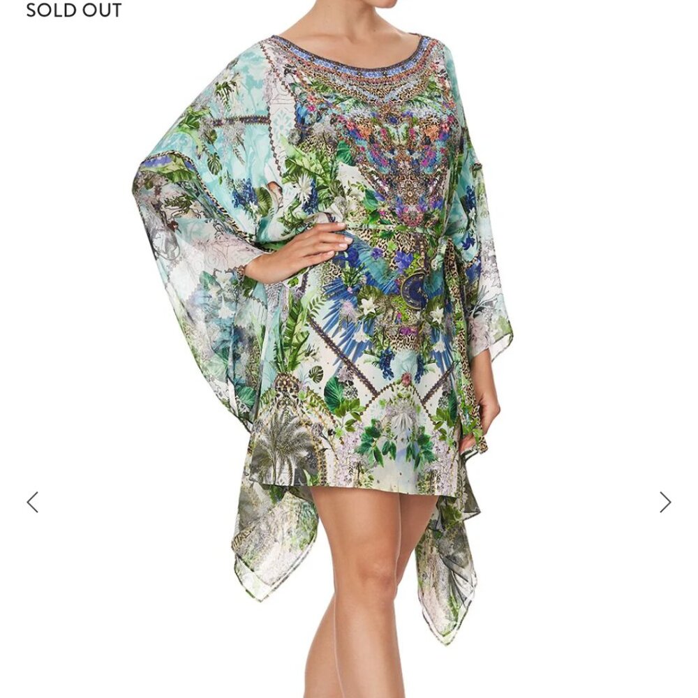 Camilla moon garden dress kaftan silk one size BONUS